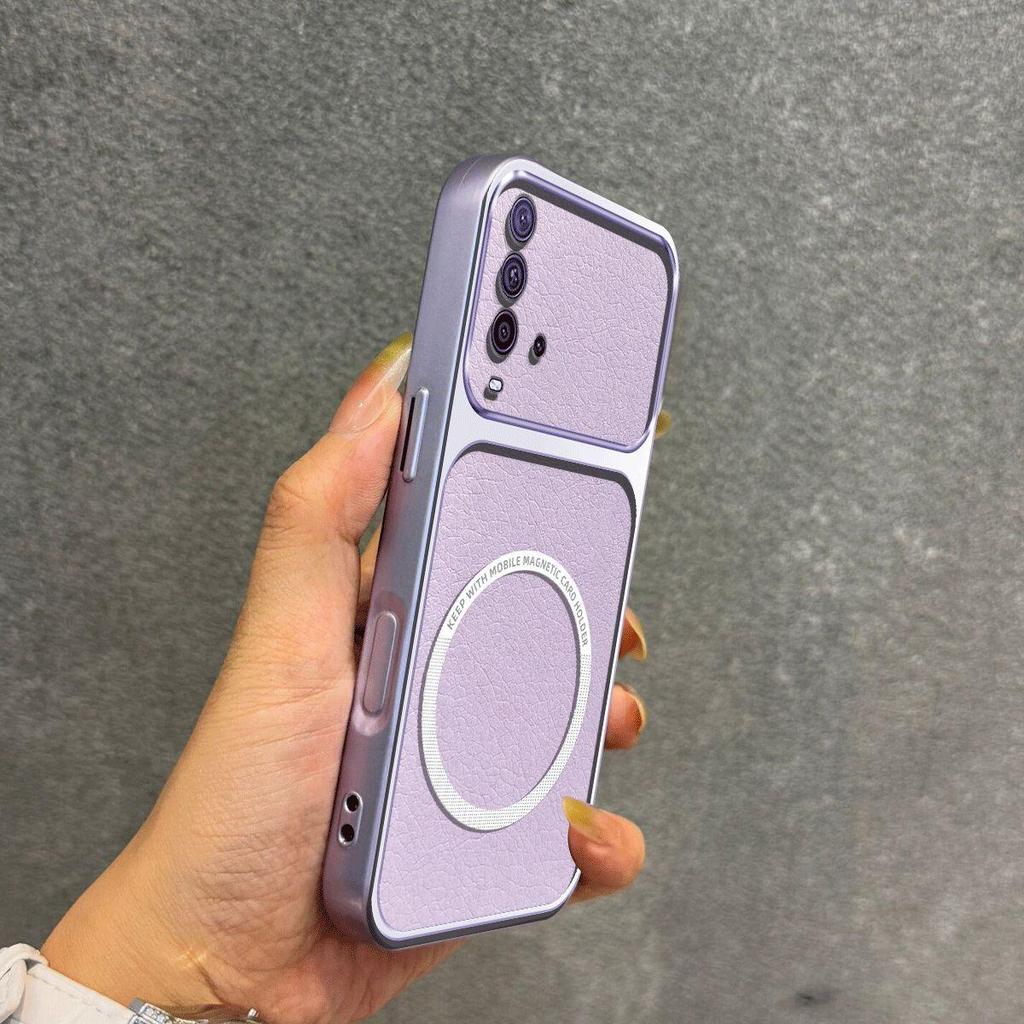 Улучшенный защитный чехол с большой линзой для Xiaomi Redmi 9T, роскошный кожаный чехол с магнитным кольцом