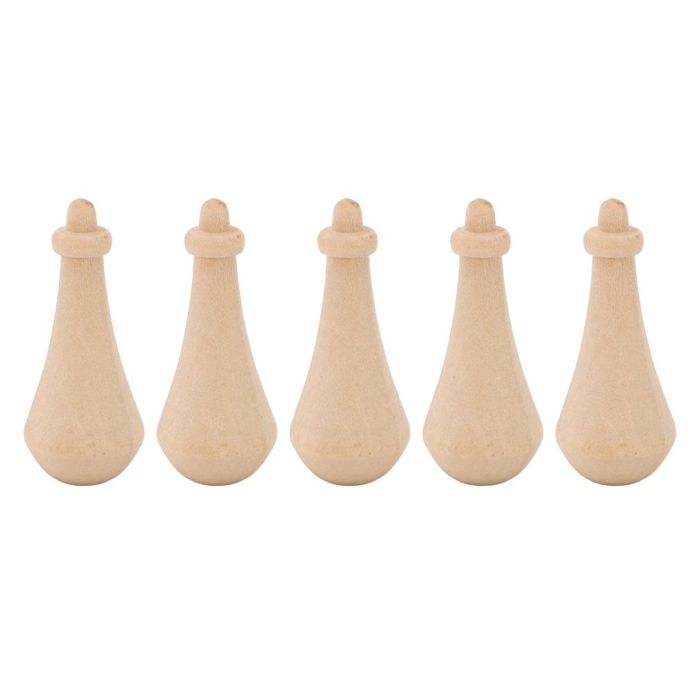 10 Pack With Rope Blank Wooden Pendant Mini Size Wooden Pendant Ornaments Home Decoration