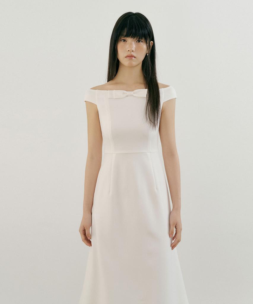 Lucirju Bellucci Ribbon One-Piece (Ivory)