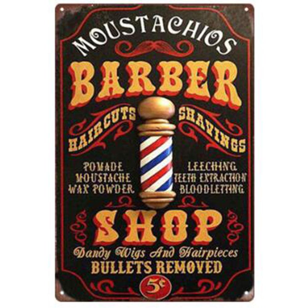 Ретро-постер для парикмахерской, винтажные металлические жестяные вывески, доска для украшения стен парикмахерской, жесть 20x30 см