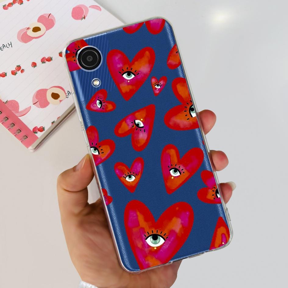 For Cover Samsung Galaxy A03 Core Phone Case Stylish Flower Butterfly Soft Silicone Clear Cover For Samsung A03 Core A032F Coque