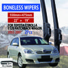 Для Toyota Corolla E120 Hatchback Wagon 2003-2009 автомобильный стеклоочиститель U-образного типа из мягкой резины безрамные без кронштейна автомобильные дворники