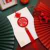 Reusable Chinese Knot Pendant Red New Year Ornament Blessing Spring Festival Hanging Pendant  Gifts