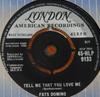 7inch Record FATS DOMINO - Tell Me That You Love Me 45HLP9133 London Records, 1960 UK Rock Used