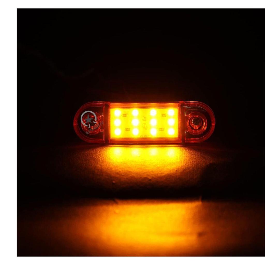 2-PACK LED MARKER LIGHTS TRAILER, 24V Waterproof Trailer Marker Light Amber Trailer RV Marker LED Light Universal Fit Boat Visit the APSMOTIV Store