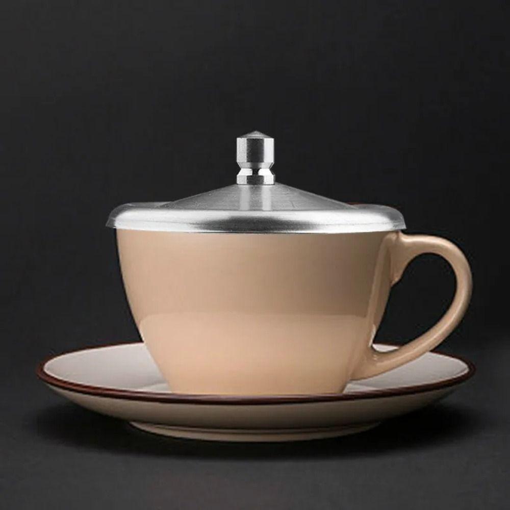 Durable Mug Cover 8.5/9.3/10.2cm Drink Cup Lids Stainless Steel Cup Lids  Coffee