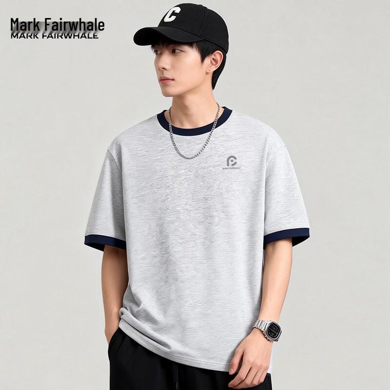 Mark Fairwhale Men's Color-Block Cotton T-Shirt