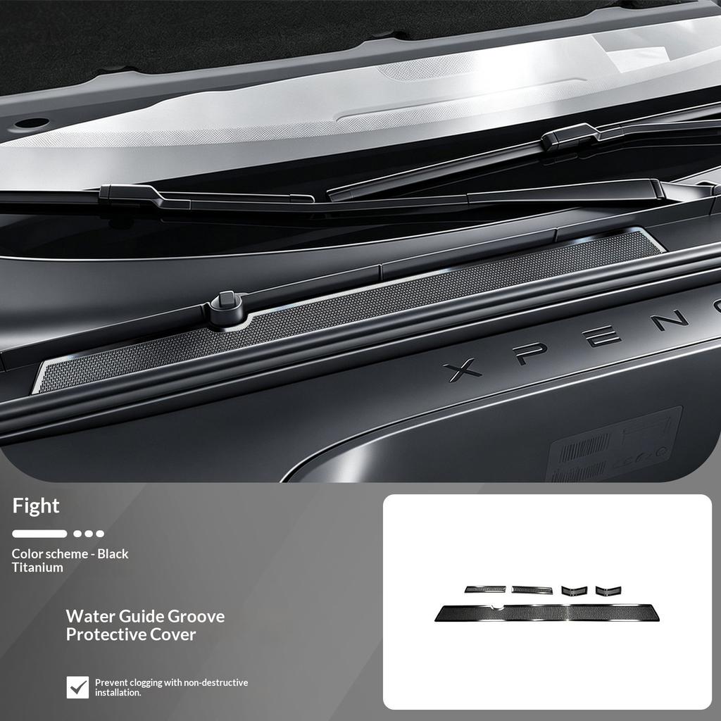 For Xpeng MONA L03 2026 Water Guide Channel Cover Hood Vent Anti-block Cover Car Mod Accessories