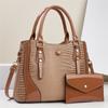 New Designer 2 Piece Set Handbags Luxury Leather Women Bag Large Capaity Lady Shoulder Bag Fashon Female Crossbody Bag
