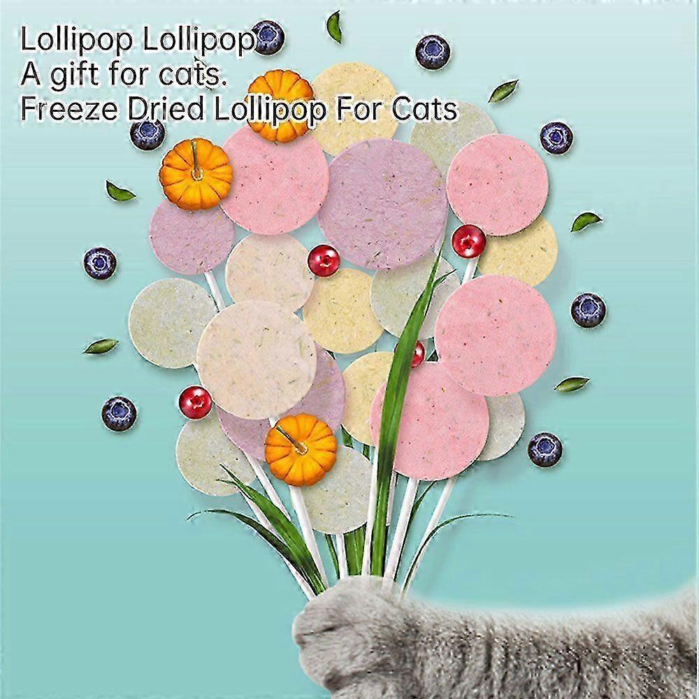 Celery Pets Lollipop Cat Treat, Freeze Dried Lollipop Lickable Wet Cat Treats