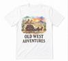 Old West Adventures Cowboy Western Unisex White T-shirt