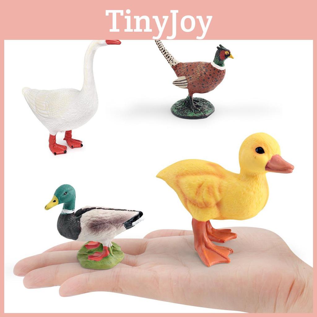 Farm Animal Pvc Figures With Static Bird Models For Childrens Learning And Collection