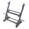 Tiexueling 2-Tier Dumbbell and Barbell Storage Rack