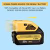 Dual USB Output LED DCB090 Li-ion Battery Charger Adapter for Dewalt