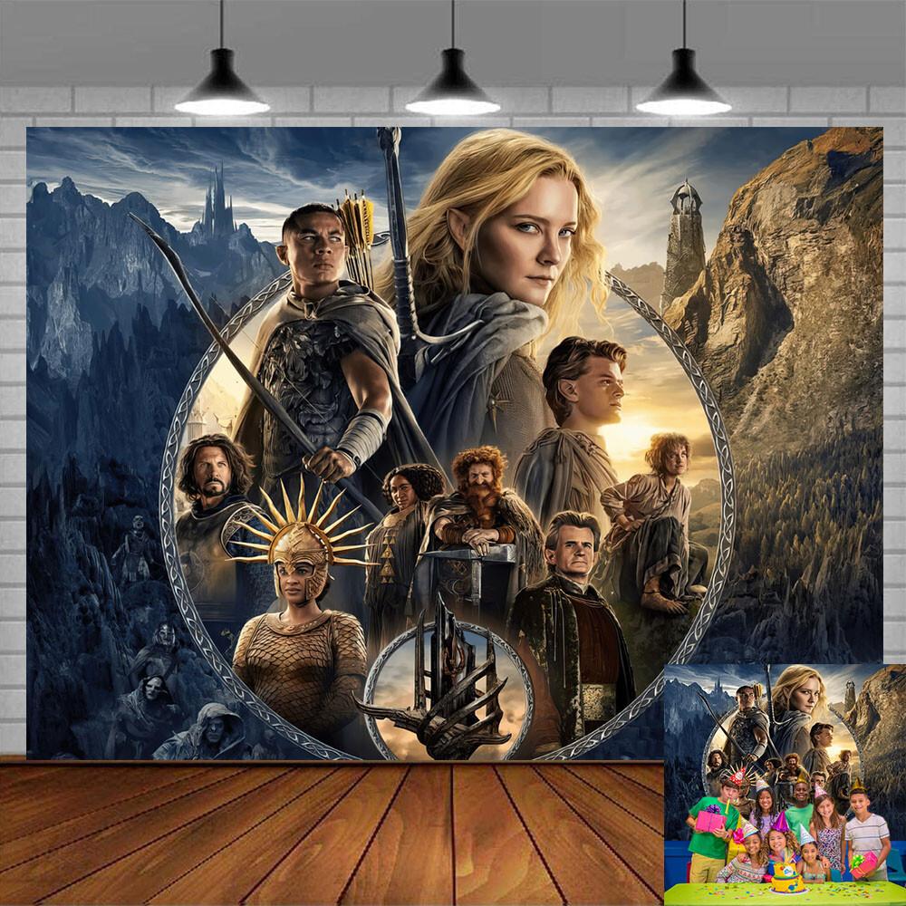 67. The Lord of the Rings Party Supplies Birthday Decor Backdrop Banner Poster 7x5ft