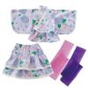 Yukata for Summer Summer Japanese Lace 2 4 Piece One Top and Bottom Heiko Obi Yukata Fireworks Festival HF308 [SLINX] Children, Girls, Babies, Kids,