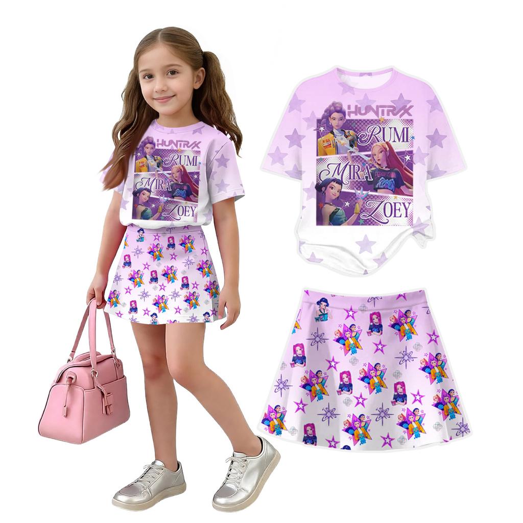 Infant Newborn Baby Girls Boys Loose Print T-shirt+Pants Print Outfits Set