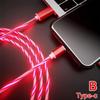 Streamer Data Cable Fast Charging Type C Cable For Huawei 1m Cable Streamer Flowing LED B8R5