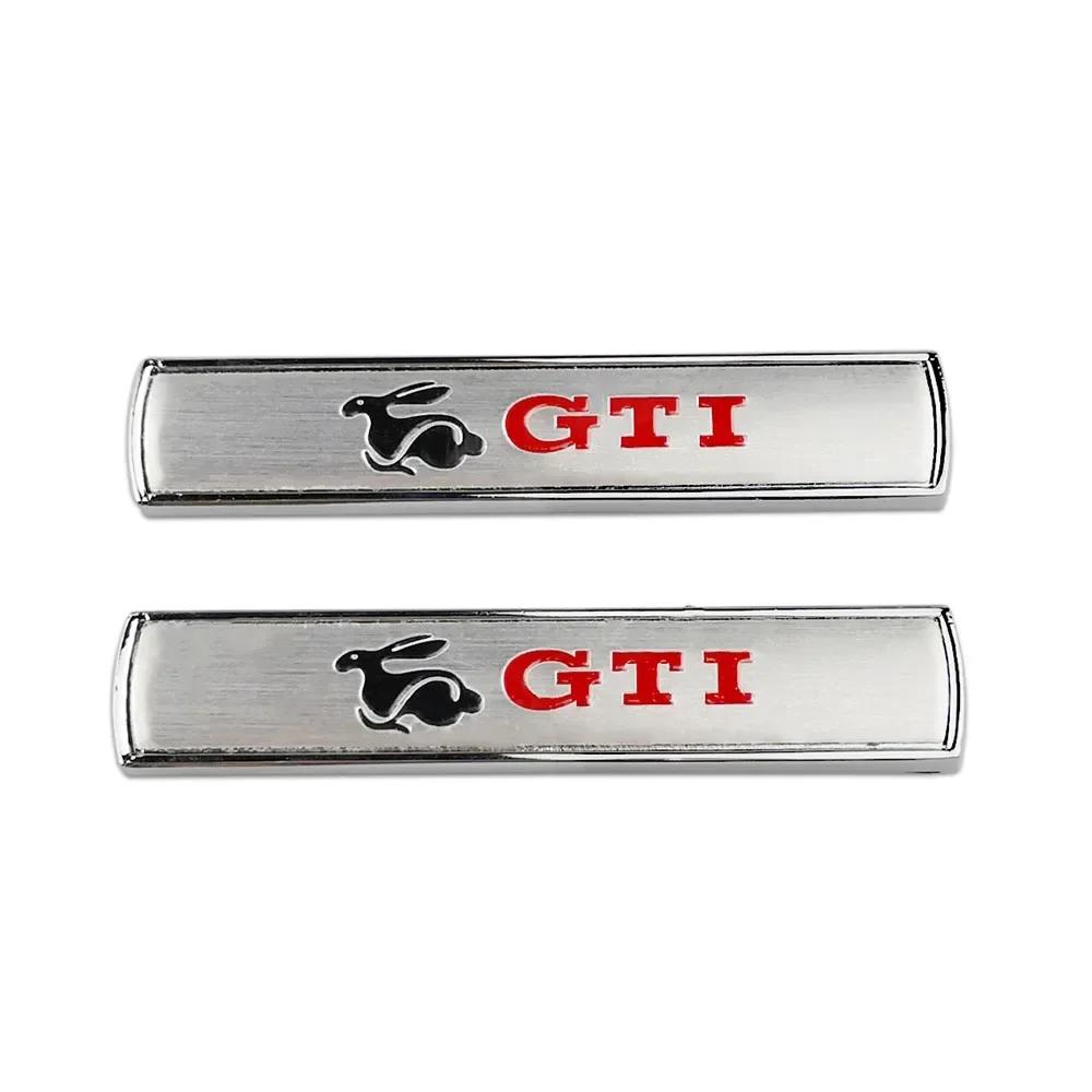 XMZSA1 Metal Car Emblem Badge Car Body Decoration Sticker for Volkswagen VW Rline GTI ABT Golf Beetle Polo Bora Tiguan Jetta Scirocco