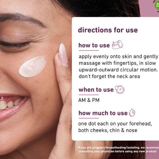 Plum 1% Resveratrol & Vitamin C Youthful Glow Moisturizer Cream| Boosts Glow | Lightweight & Quick-Absorbing | 100% Vegan | 50G