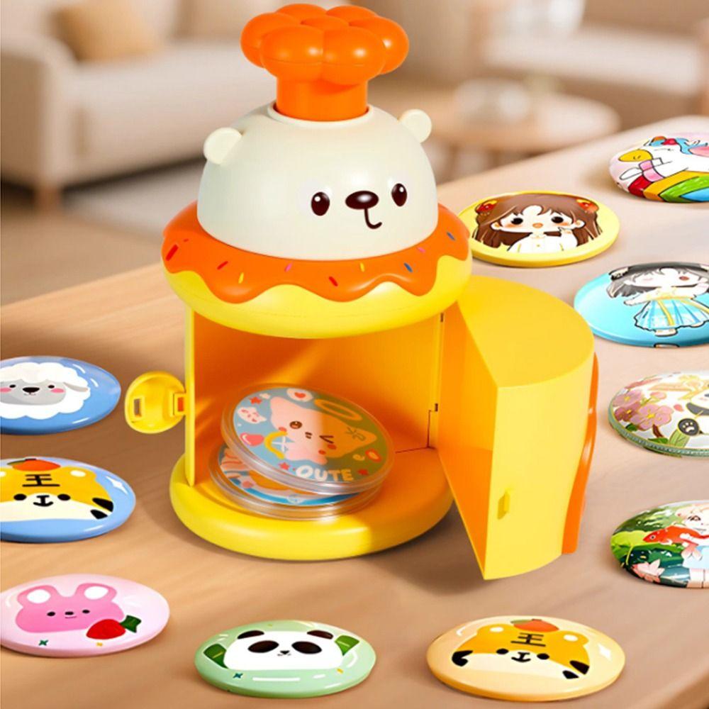 Reusable Badge Press Machine Manual Press Badge Press Machine Kit Art Handicraft