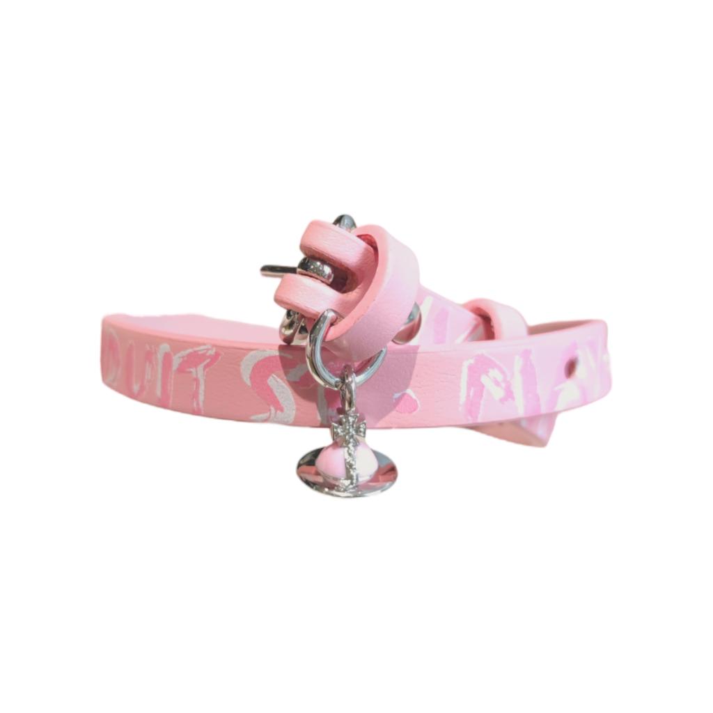 VIVIENNE WESTWOOD Кожаные ожерелья Унисекс Розовые 6303002802P371
