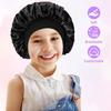 Children's Satin Sleep Cap - Soft Elastic Silk-like Hair Care Hat