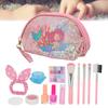 Детский набор для макияжа Помада Детский макияж для ролевых игр Подарки на день рождения Игрушки с портативной коробкой для хранения для девочек