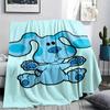 1PC Blue's Clues Print Flannel Blanket, High quality All Seasons, Home Decor, Warmth and Comfort, Perfect for Christmas Gifts