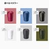 Gowell Convenience Store Mug Tumbler Stacking Convenience Store Coffee 2 Layer Thermo Cup Drinking with 350ml Black (Прямая крышка) ТС-1296-009