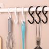 Multi-Purpose S-Shaped Hooks - Flexible Head & Neck, Easy Twist Design, Durable Plastic Wall-Mounted Hooks for Kitchen
