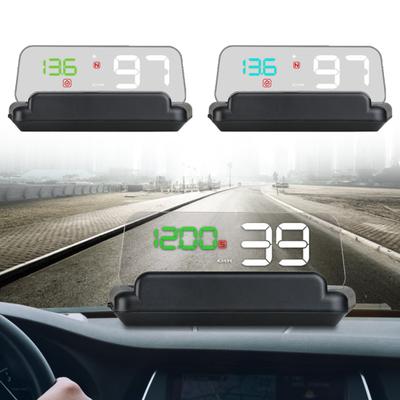 Универсальный автомобильный HUD с высокой четкостью, проекционный дисплей, спидометр, цифровой монитор предупреждения о скорости