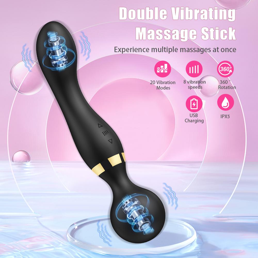Двойные мощные вибраторы для клитора для женщин AV Magic Wand Massager Дилдо G Spot Orgasm Стимулятор клитора Мастурбатор