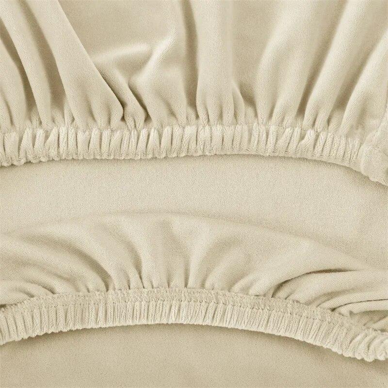 Бархатные тканевые чехлы на кресла для столовой, спандекс, чехол для стула с высокой спинкой, эластичная защита для сиденья для домашнего офиса, компьютера, отеля