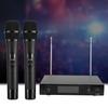 Портативный беспроводной микрофон UHF Handheld Dual для караоке, свадеб, публичных выступлений, вилка США