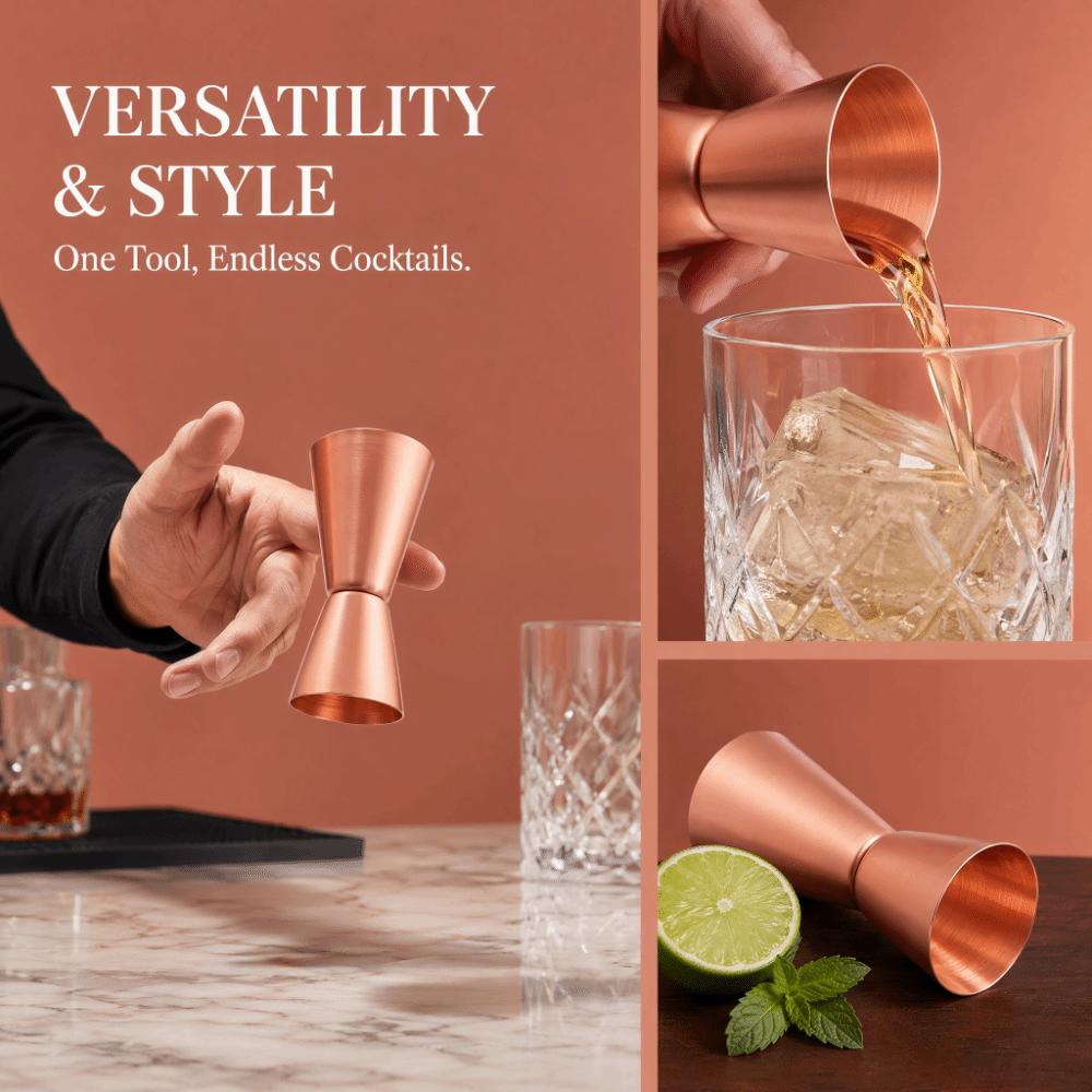 Stainless Steel Double Sided Jigger Double Head Design Liquor Measuring Cup Bar Measuring Cup Bar