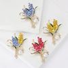 1 Pcs Trendy Rhinestone Wheat Brooches For Women Unisex 2colors Pearl Plant Office Party Brooch Pin New Gifts