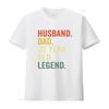 Retro Vintage Unisexs 35th Birthday Husband Dad 35 Year Old Legend Print Casual T Shirt vintage Breathable Versatile
