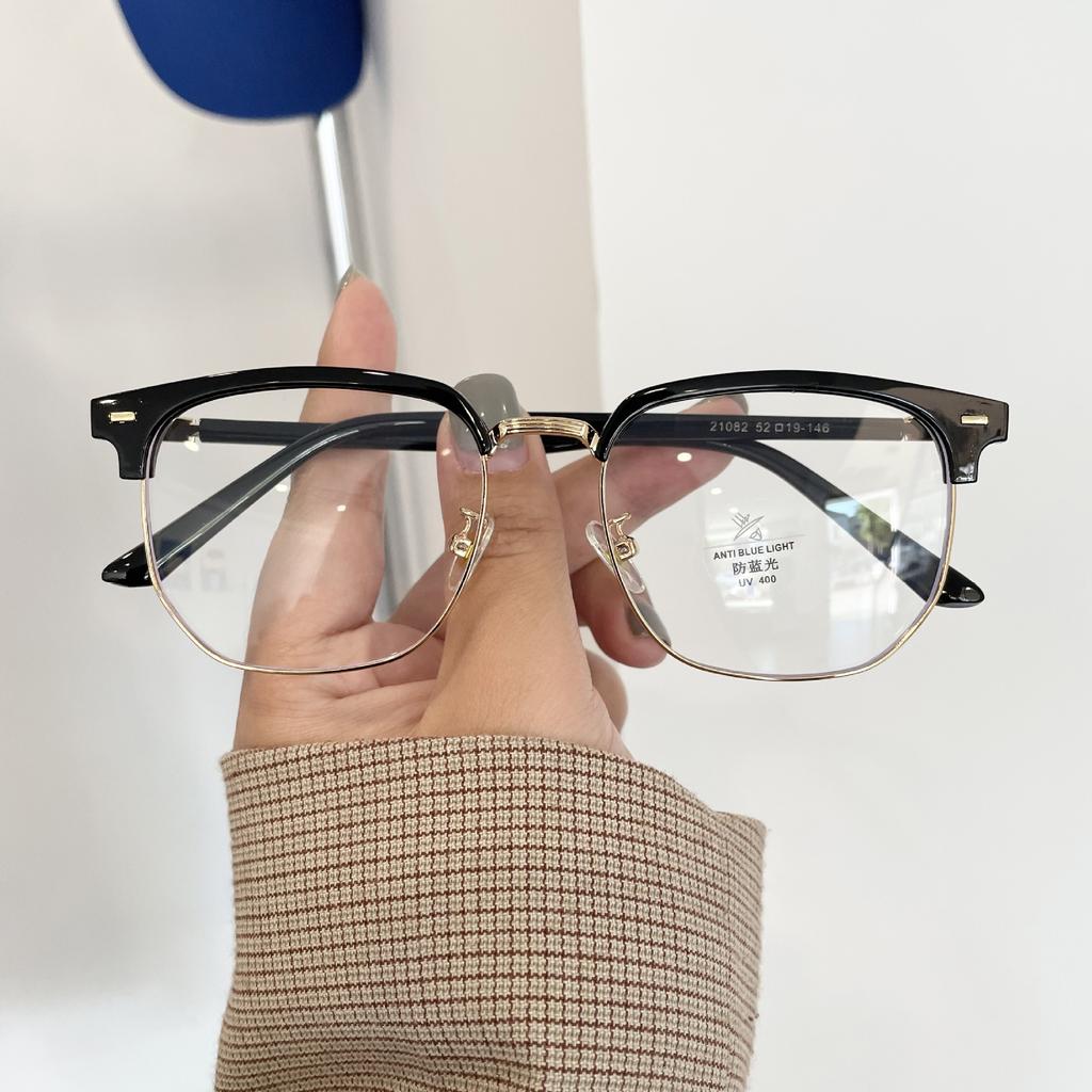 Очки в полуоправе мужские модные очки для близорукости Sven Scum Technical Man Ruffian Handsome Eyes Anti-Blue Light Glasses