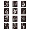 Mehndi Stickers Henna Tattoo Template Fake Tattoo Decals Body Art Sticker  Men/Women