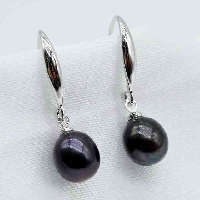 Жемчужные серьги, натуральный пресноводный жемчуг, женские серебряные серьги, серьги-капли с жемчугом, подарки для девочек, женские серьги