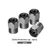 4pcs Car Aluminum Tire Wheel Valve Caps Universal Accessories For Peugeot GTLine 308 508 5008 3008 406 607 RCZ 301 208 GT