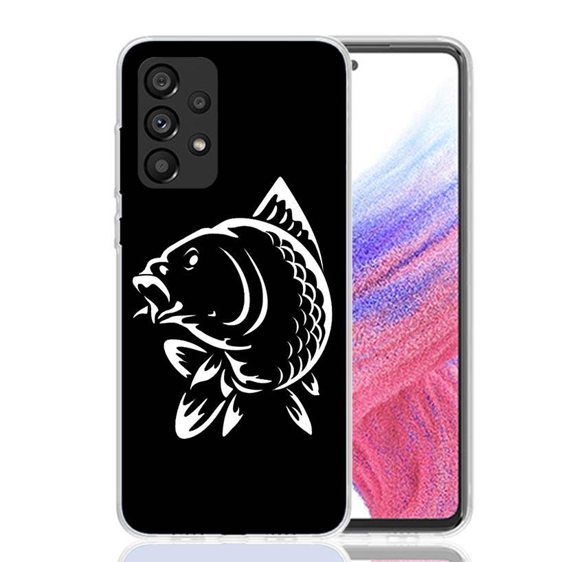 Nash Fishing Art Case Phone Cover for Samsung Galaxy A17 A16 A15 A14 A13 A56 A55 A54 A53 A36 A35 A34 A33 A26 A25 A24 A23 A05S Ga