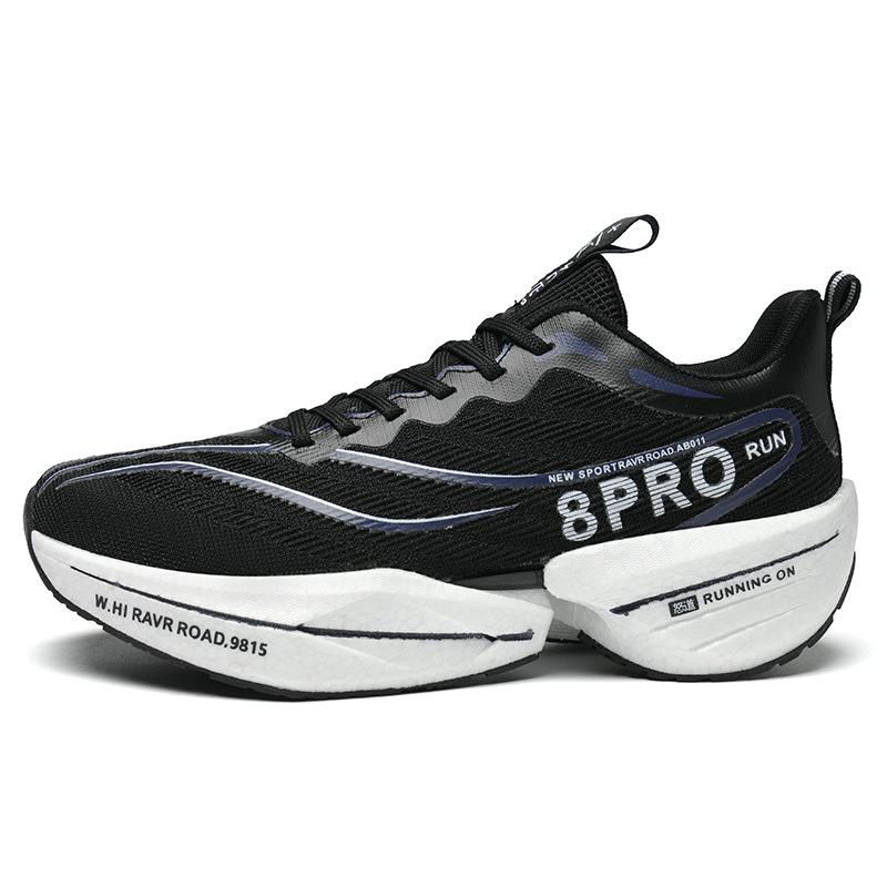 Карбоновые кроссовки для бега мужские детские красный кролик 8PRO попкорн летающая нить тканая сетка спортивная обувь резиновая и пластиковая подошва сверхлегкие утренние