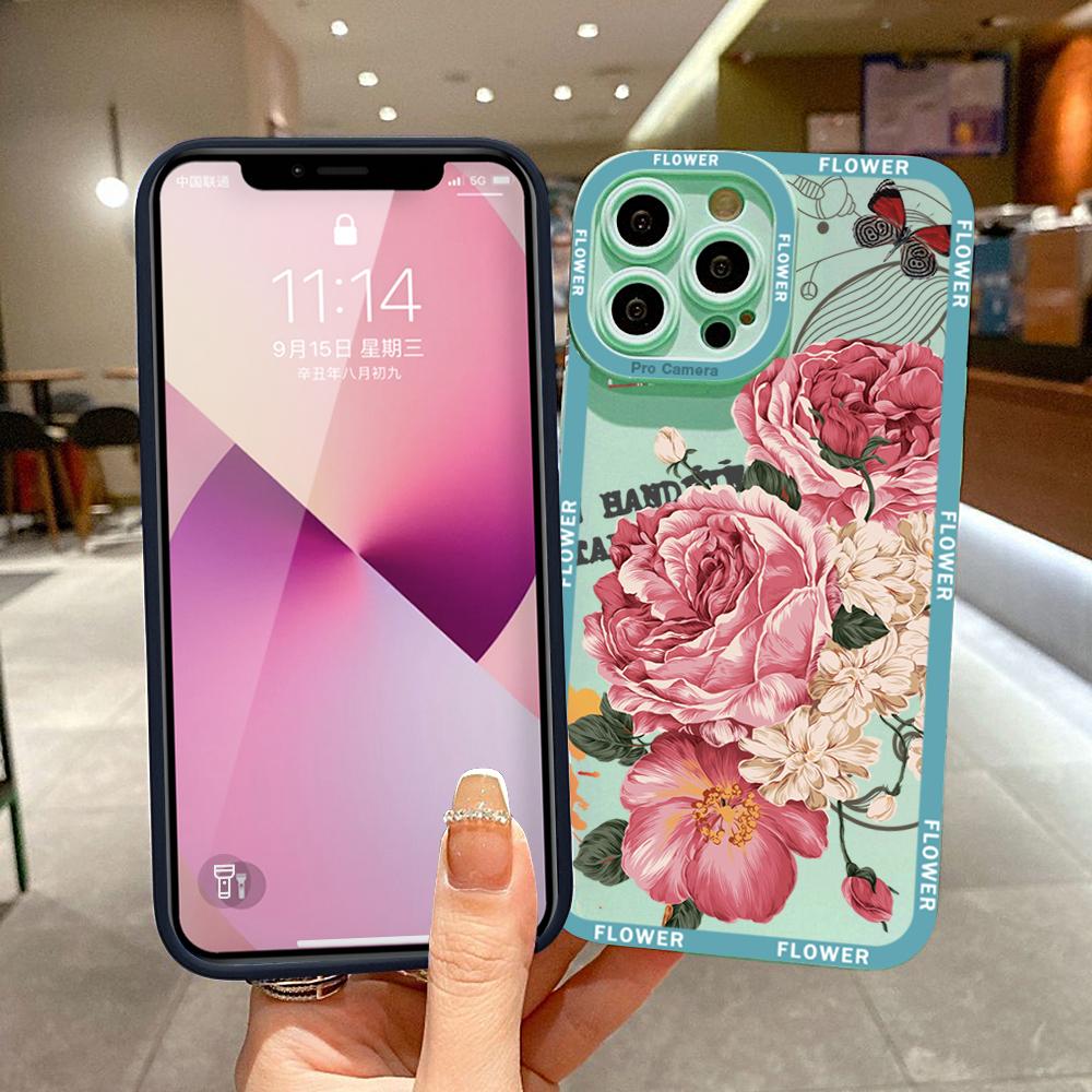Чехол для телефона iPhone Samsung Huawei Honor Xiaomi Redmi OPPO Realme Vivo с рисунком, мягкая резина, полное покрытие, защита камеры, дизайн корпуса