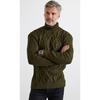 Men's Hair Knitted Diamond Patterned Full Turtleneck Ribbed Thick Knitwear Sweater