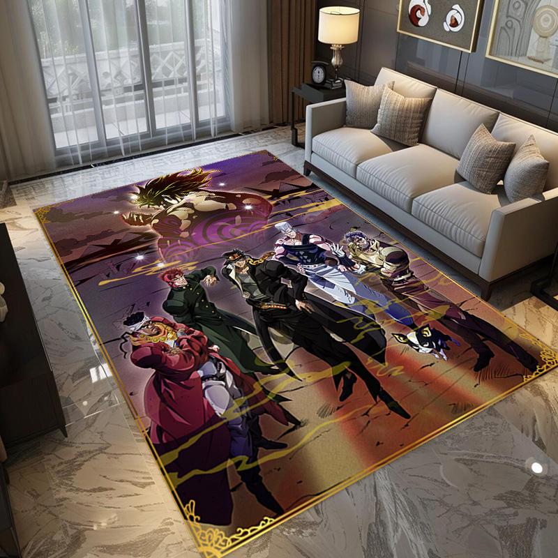 Vibrant Manga Artistry carpet floor mats Home Decor Bathroom mat Office chair cushion Art