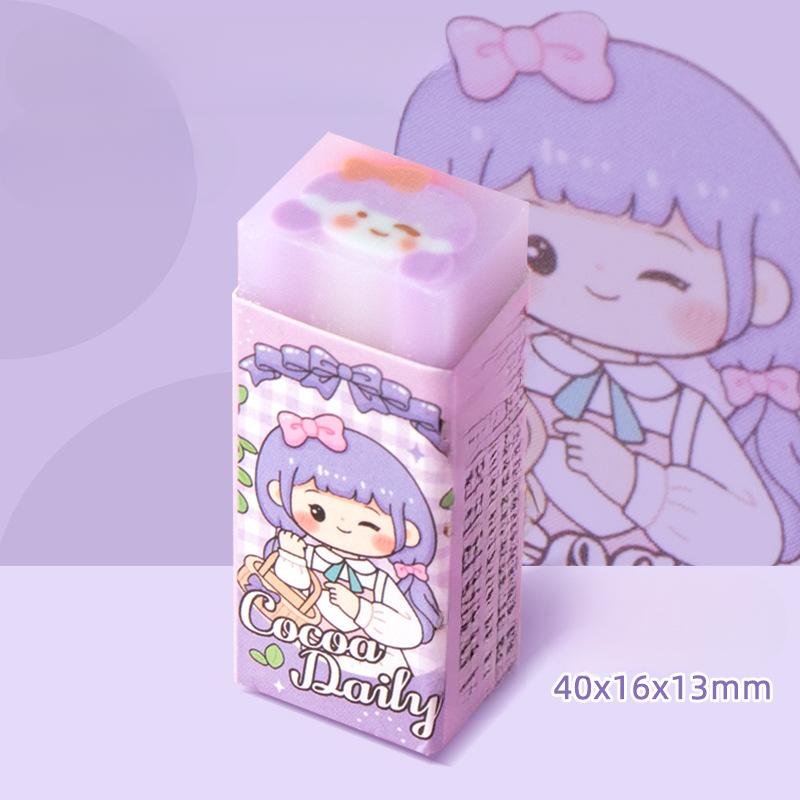 5 шт./компл., милый ластик, кавайный ластик с мультяшными животными, кроликом, персиковым ластиком, прекрасный канцелярский инструмент, ластик для карандашей, школьные принадлежности