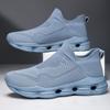 Women's Blue Black Khaki Sport Shoes Men Casual Lightweight Slip on Walking Socks Shoes Couple Jogging Sneakers