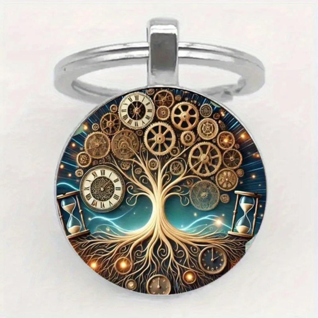 Брелок-подвеска Badge Time Gemstone Cross Border Accessories Metal Keychain